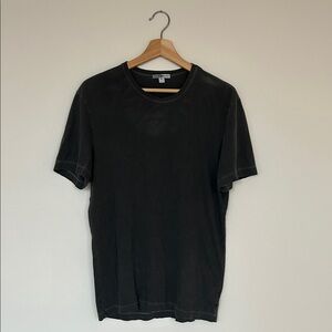 James Perse Charcoal Men’s Short Sleeve Tee 100% Cotton Size 1